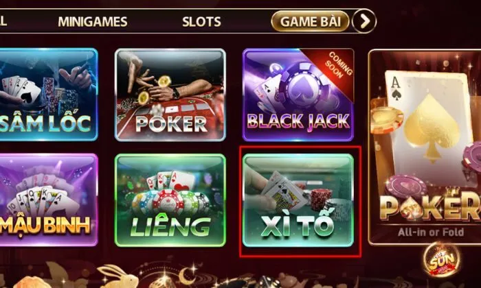 Xì Tố Sunwin - game bài đẳng cấp nhất